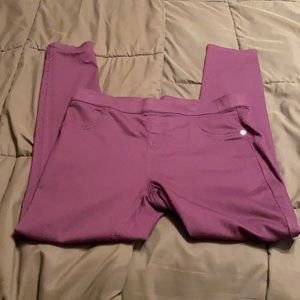 Justice maroon mid rise leggings